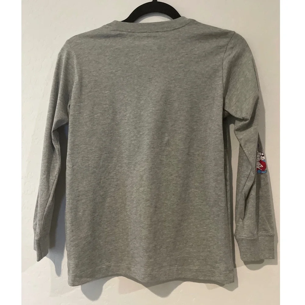 Nike Girls T- Shirt Medium Youth Long Sleeve Tee‎ Graphic Crew Neck Snowball NWT